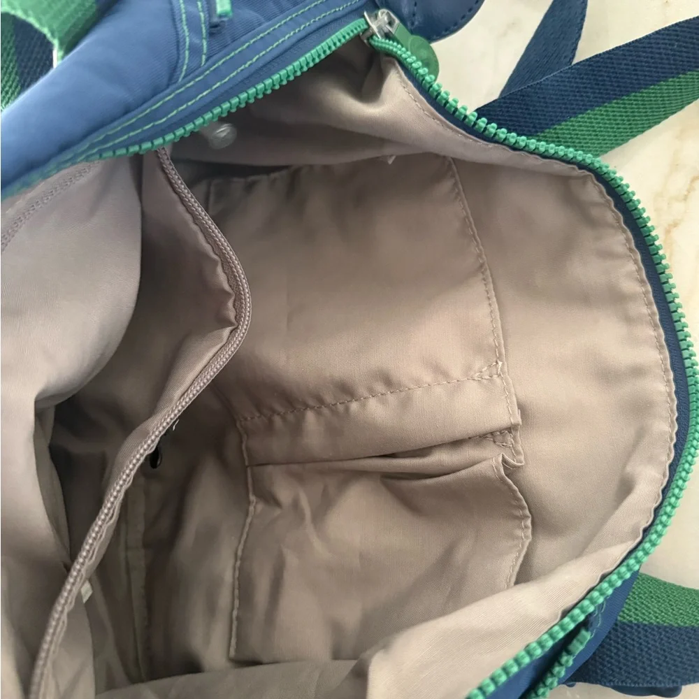 Kipling Navy and Lime Tote Bag - Picture 5 of 14